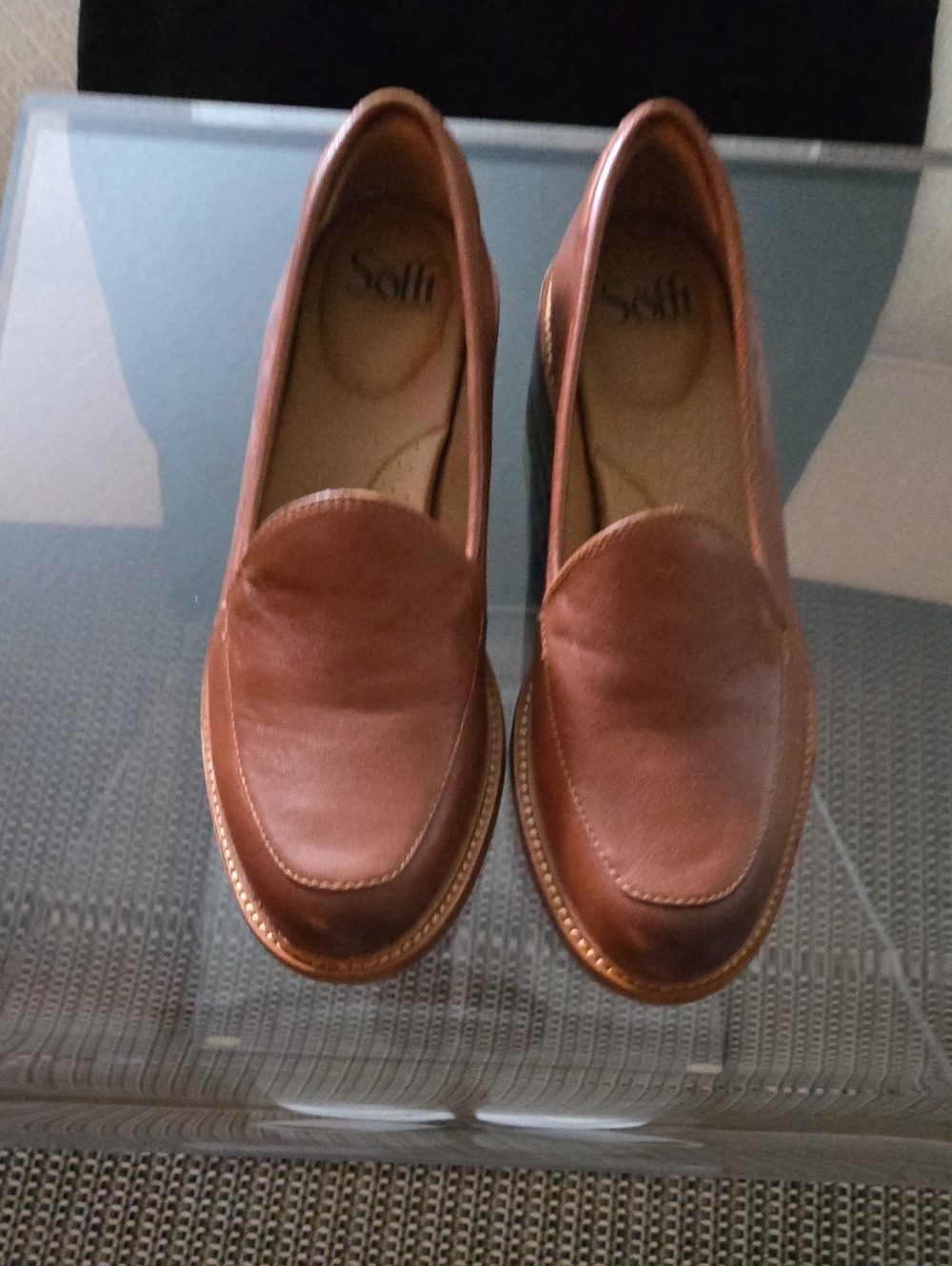 Sofft Napoli Women's Cognac Leather Slip-On Loafers